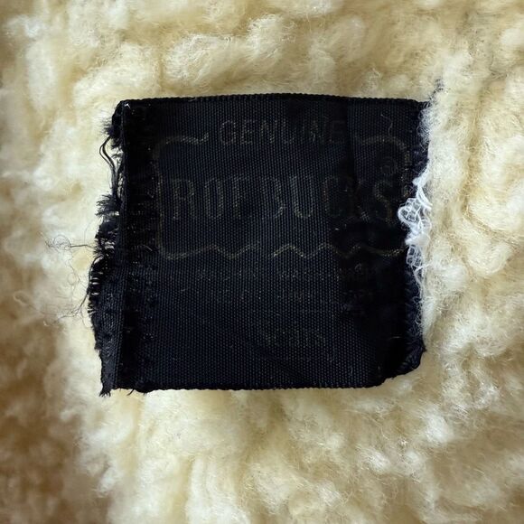 Vintage 70s Sears Roebuck Denim Snap Vest Sherpa Lining M - Picture 7 of 7